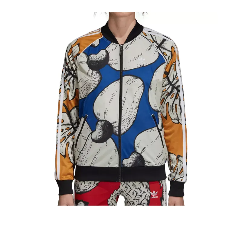 Adidas Originals SUPERSTAR Jackets Coats Women's Blue/White/Yellow-1