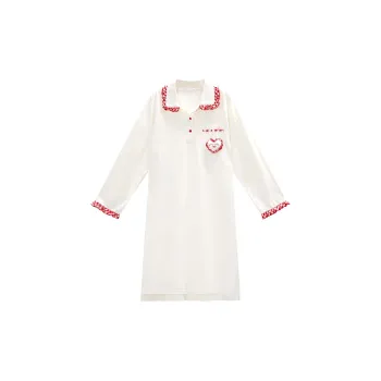 GUKOO x Hello Kitty Nightgown Women's Pearl White