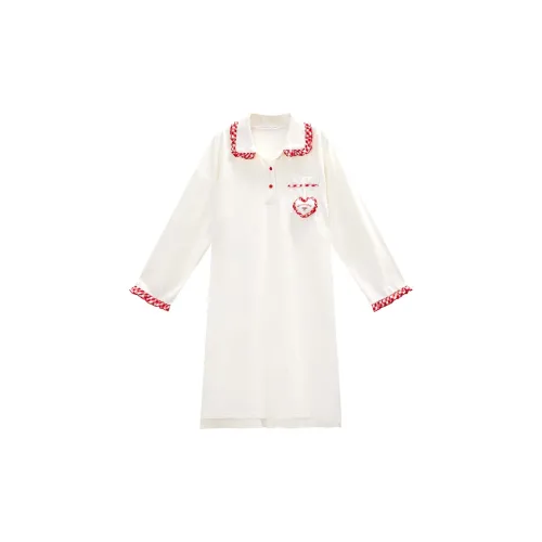 GUKOO x Hello Kitty Nightgown Women's Pearl White