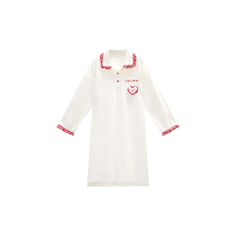 GUKOO x Hello Kitty Nightgown Women's Pearl White-0