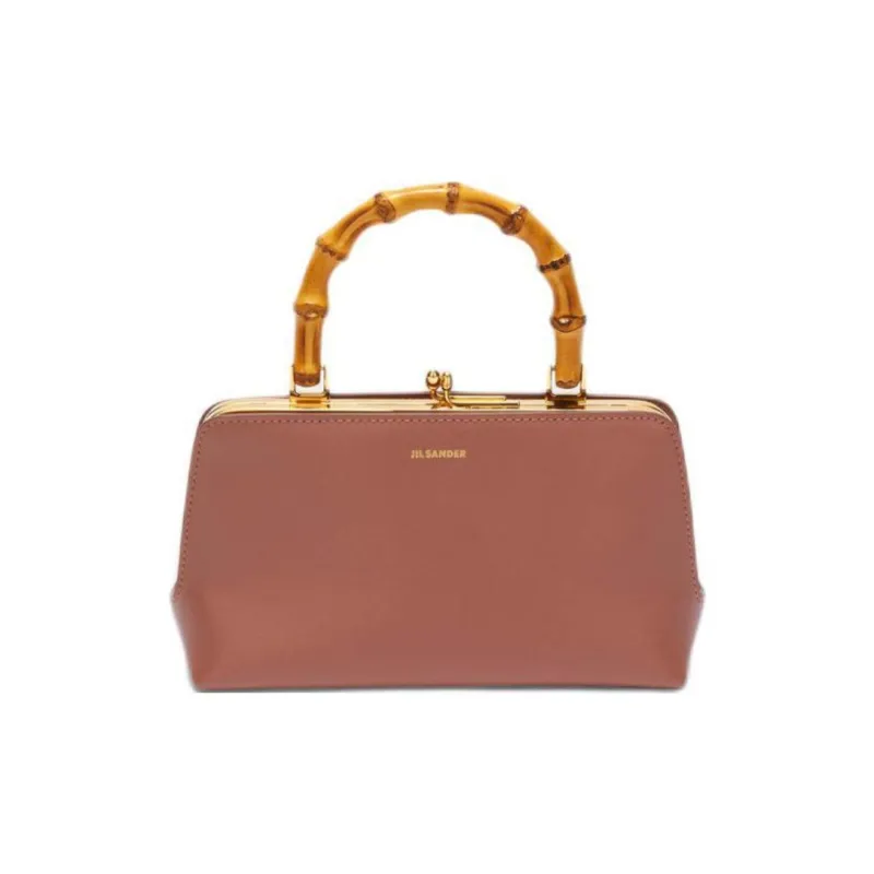JIL SANDER Calfskin Shoulder Bag, Crossbody Bag, Handbag Mini Women's Cherry Wood Color-0