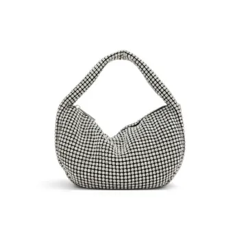 ALDO Glass Handbag Medium Size Women's Mixed Black