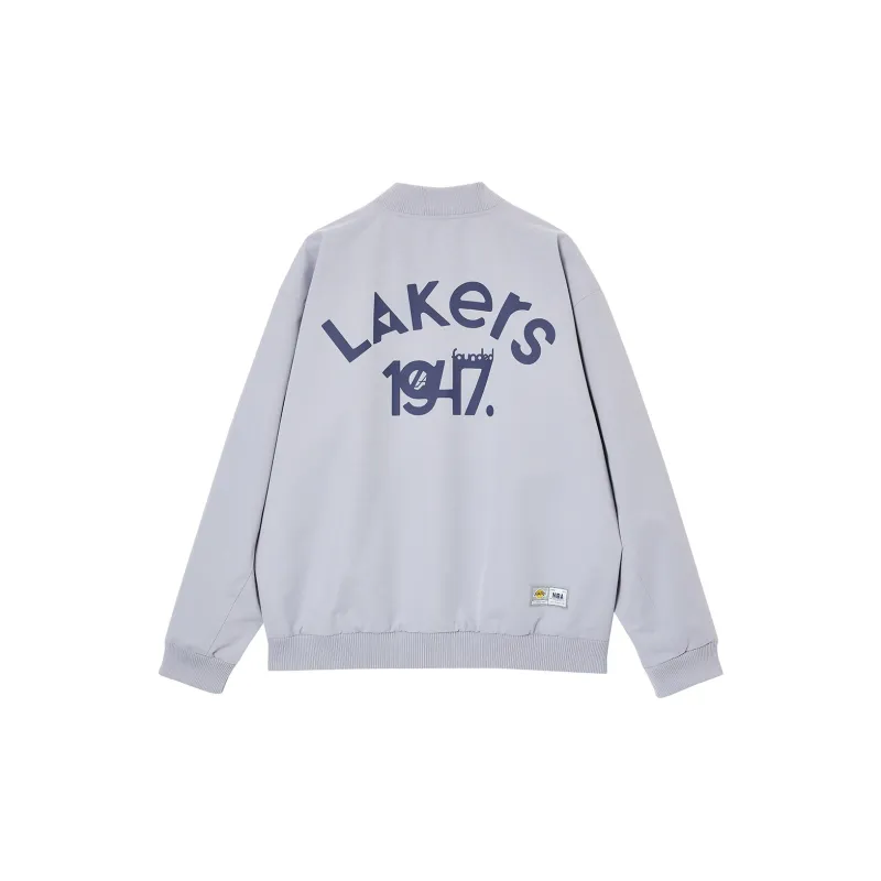 JACK JONES· Jack&Jones X Lakers Nba Jackets Coats Men's Gray Purple-1