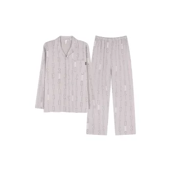 XIAFENYAN Pajama Set Men's Gray