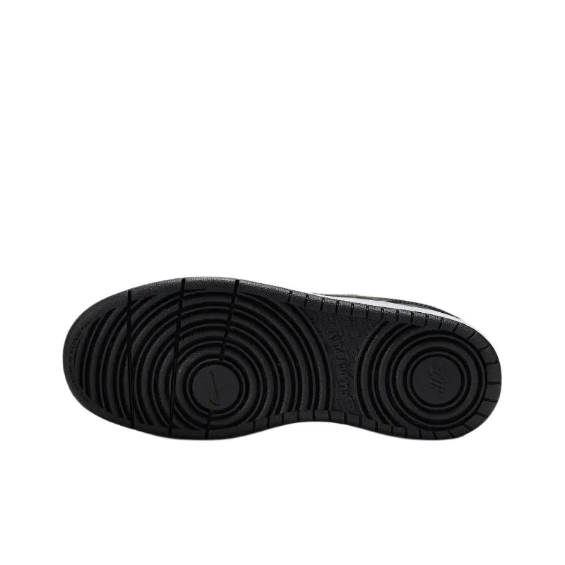 Nike Court Borough Anti Slip Wear Resistant Low Top Kids' Skateboarding Shoes Black Gold Unisex-5