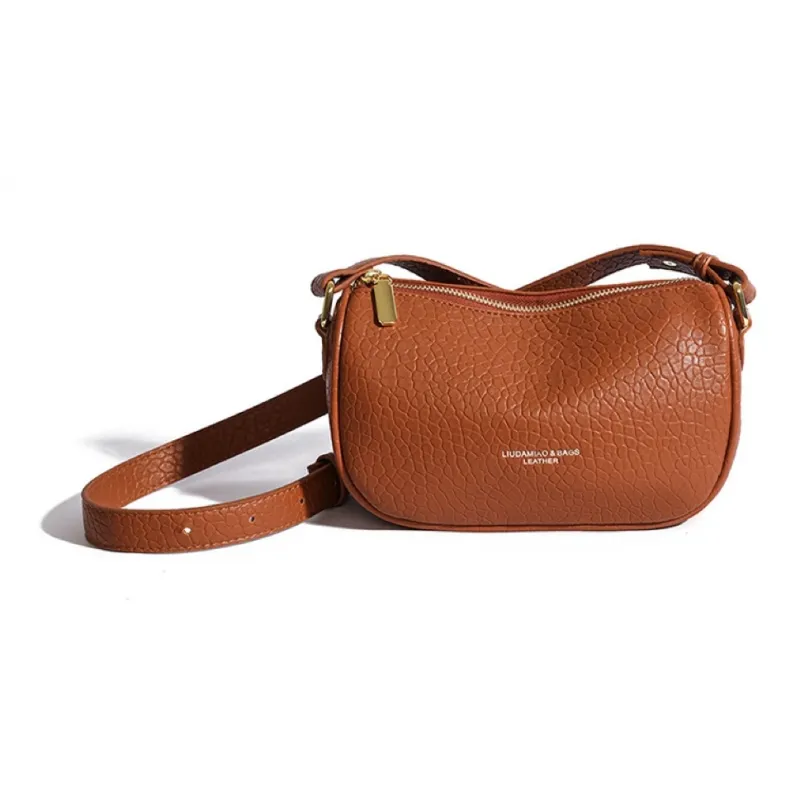 OKEKE Pu Crossbody Bag Shoulder Bag Regular Unisex Dark Brown/Black/Khaki/Light Brown-9