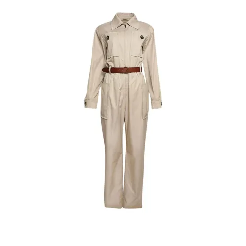 SAINT LAURENT Jumpsuit 'Beige/Clair'