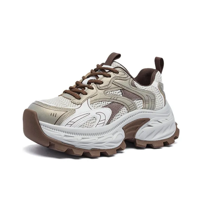 AGSDON Height Increasing Low-Top Chunky Sneakers Women's-8