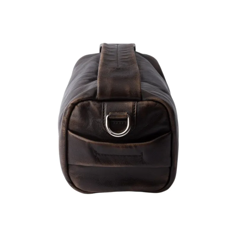 PRADA Lambskin One Shoulder Handbags Regular Women's Dark Brown-2