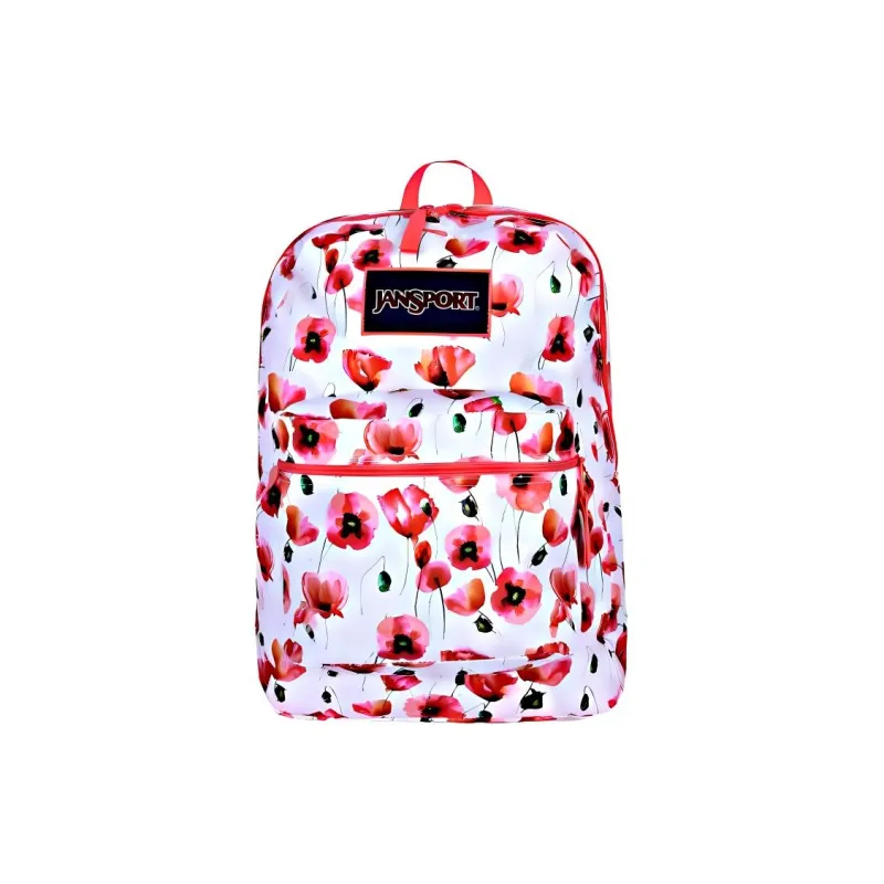 JanSport Polyester Backpack Medium Size Women's Innocent Pink Blossom-0