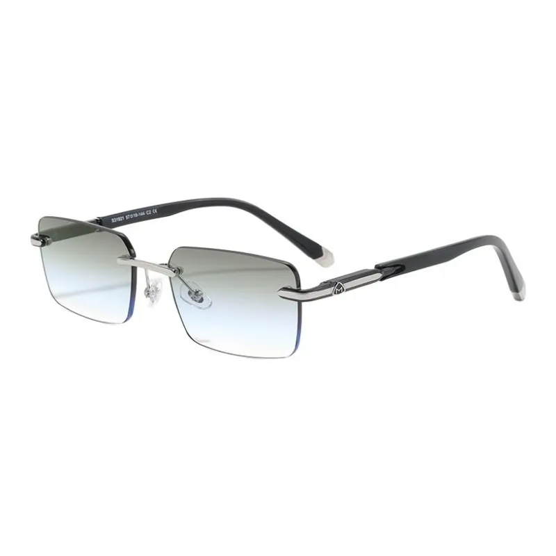 Sagawa Metal TR/Memory Plastic Square Sunglasses Unisex-8