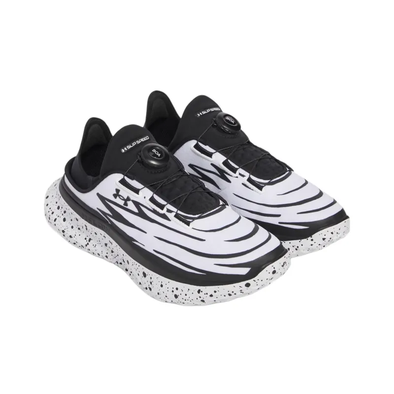 Joshua Vides x Under Armour SlipSpeed Anti Slip Wear Resistant Low Top Casual Running Shoes Unisex White Black-1