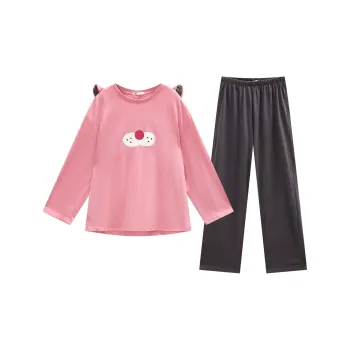 YSO Cool Cat Series Pajama Set Women's Candy Pink