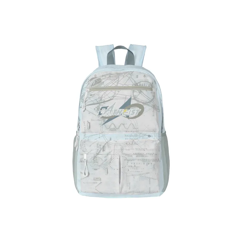 8atheist Polyester Backpack Unisex Green Gray-1