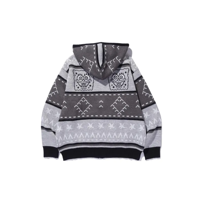 Spongebob Squarepants X XLARGE Sponge Baby, Collaboration Knitwear Unisex Black-1