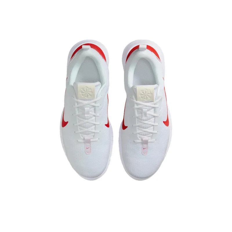 Nike Flex Experience Run 12 Anti Slip Wear Resistant Low Top Casual Running Shoes Men's White Red Extra Wide-3