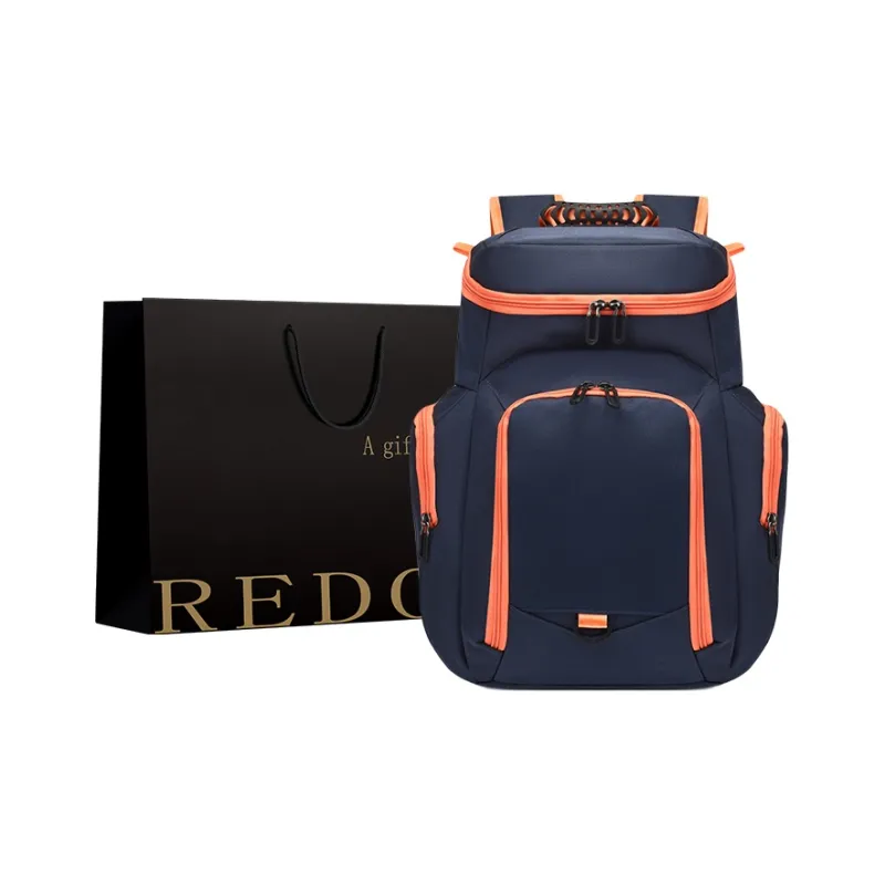 REDOO Oxford Backpack Regular Unisex Royal Blue/Black/Navy Blue/Black & White/Purple & Yellow/Royal Blue & Orange-4