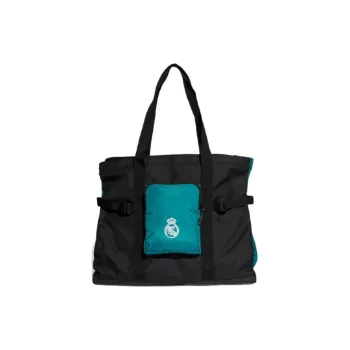 Adidas Recycled Polyester Tote Bag Shopping Bag Shoulder Bag Handbag Unisex Black