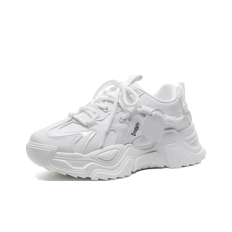 Budding Bear Anti-Slip And Wear-Resistant Lightweight Height Increasing Low-Top Chunky Sneakers Women's-20
