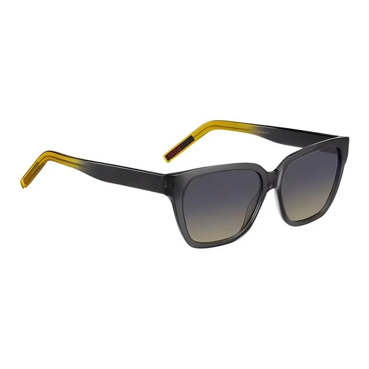 HUGO BOSS Plastic Acetate Irregular Shape Sunglasses Women's Black-2