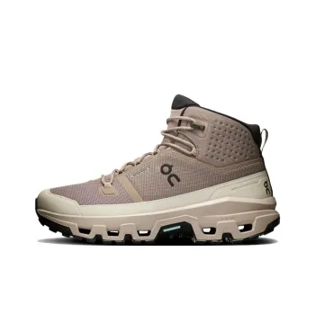 On Anti Slip Wear Resistant Mid Top Hiking Shoes Men's Taupe