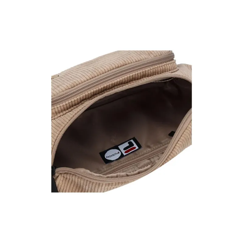 FILA FUSION Corduroy Sling Bag Fanny Pack Regular Unisex Khaki-5