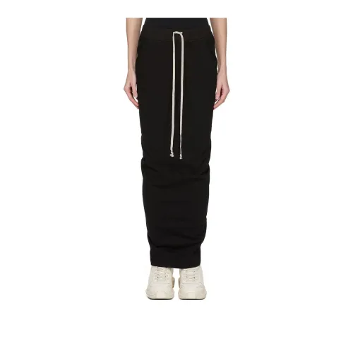 Rick Owens DRKSHDW Casual Long Skirts Women's Black
