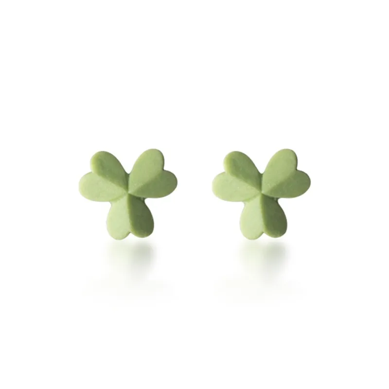 Blooming Petals S925 Silver/ceramic Stud Earrings Unisex-0