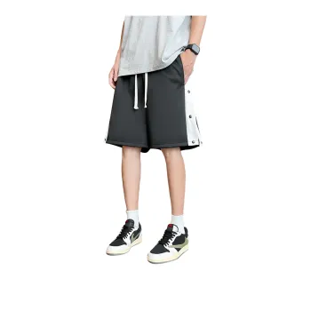Loose Fit Drawstring Elastic Draped Comfortable Stretchy Cool Straight Fit 5/4 Casual Shorts Unisex