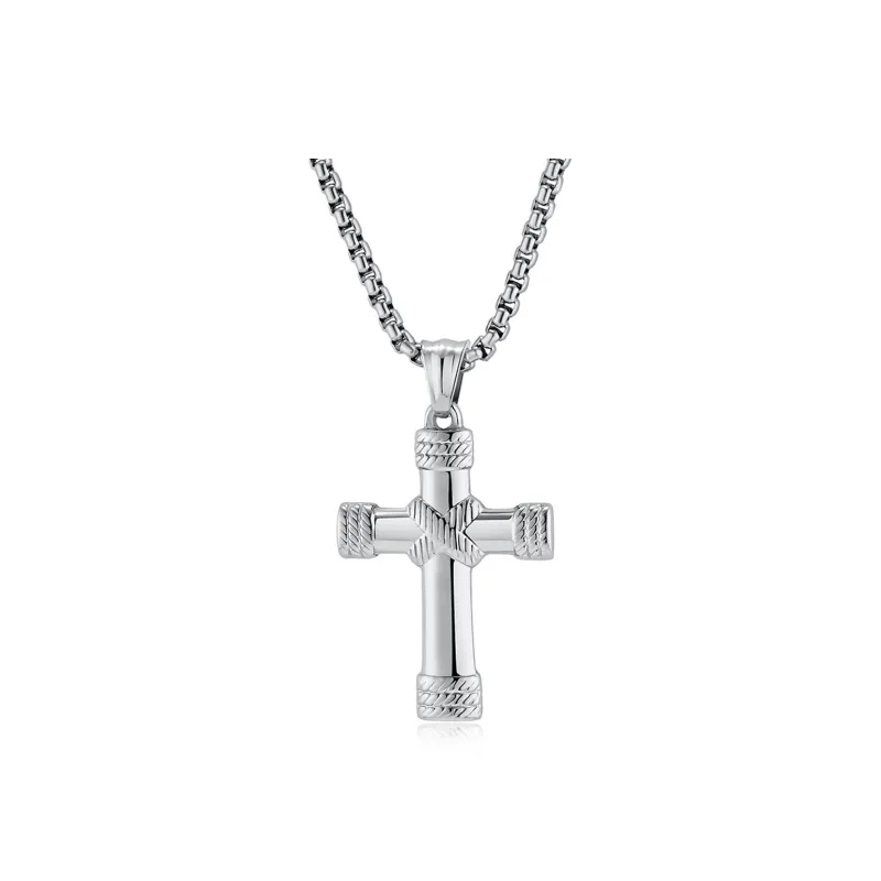 Sanpowa Stainless Steel Necklaces Men's-4