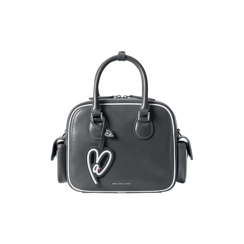 AMAZING SONG Cow Leather One Shoulder Handbags Medium Size Women's Multicolor-13