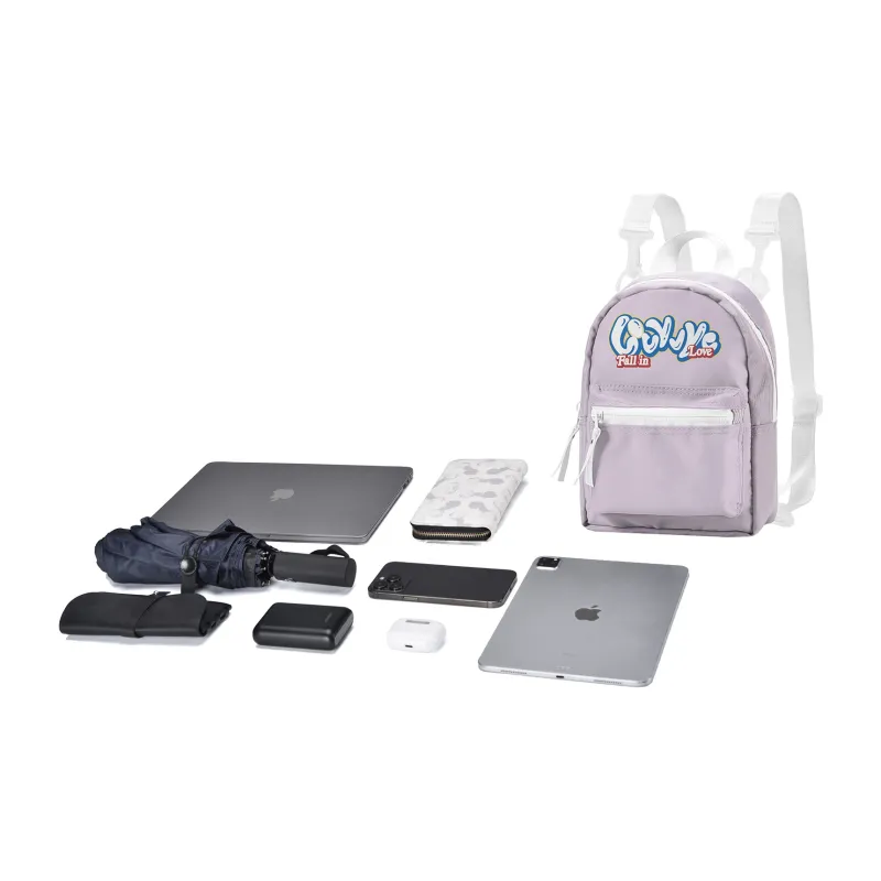 LOVVVVE Polyester Backpack Regular Women's Pink-4