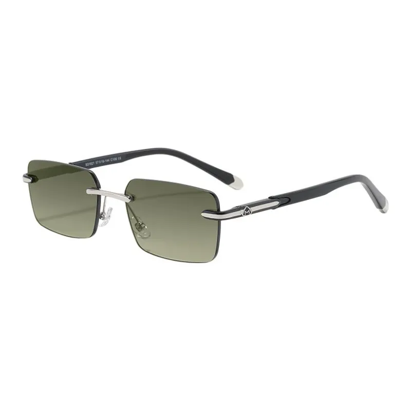 Sagawa Metal TR/Memory Plastic Square Sunglasses Unisex-10