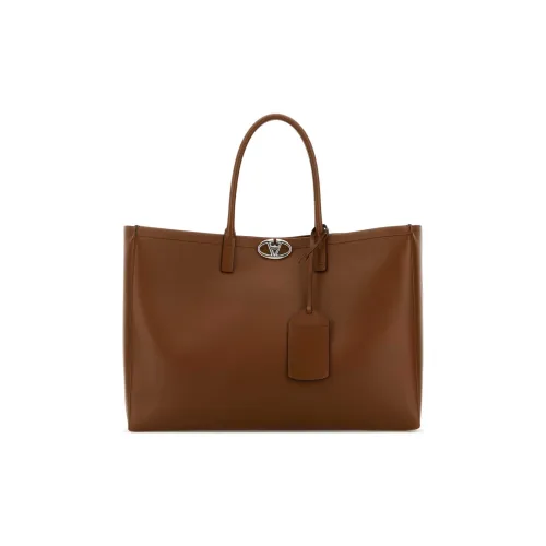 Valentino GARAVANI Leather Tote Bag Shopping Bag Handbag Men's Brown