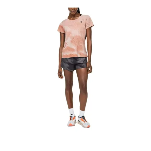 On Performance-T Lumos Regular T-Shirt Women's Wooden Rose Brown/Black