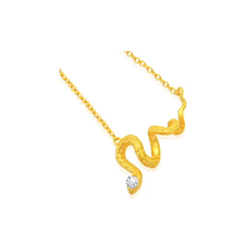 ICEGANG 18K Gold Plated Copper Necklaces Unisex-1