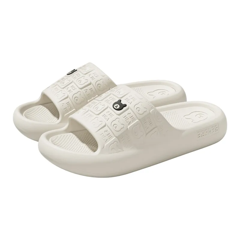 Foot Recreation Summer Indoor Bathing Slip Resistant Squashy And Bouncy Feeling Platform Home Slippers-12