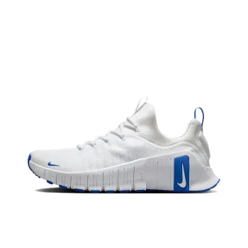 Nike Free Metcon 6 Anti Slip Wear Resistant Low Top Training Shoes Men's White Blue