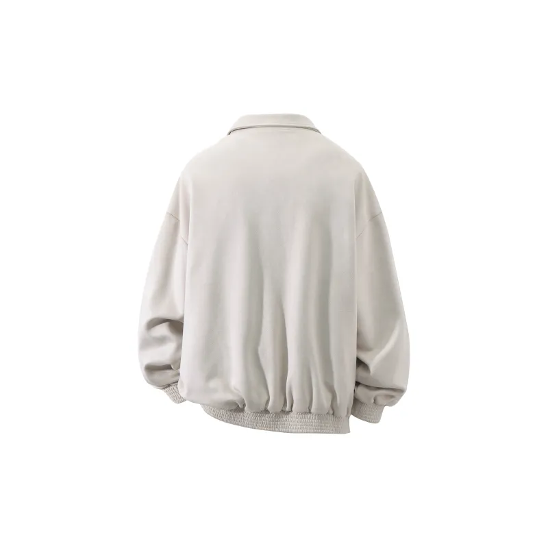 Tre Club Velvet-feel Coat Unisex-3