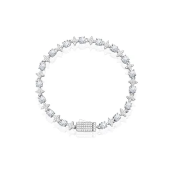 ICEGANG White Gold Plated Copper Bracelets Unisex