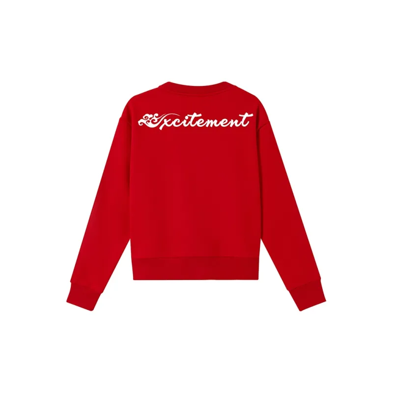 Oudifu Sweatshirts Women's Red-1