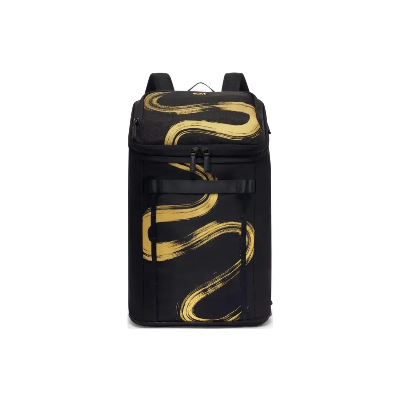 TUMI Nylon Backpack Unisex Black Gold-0