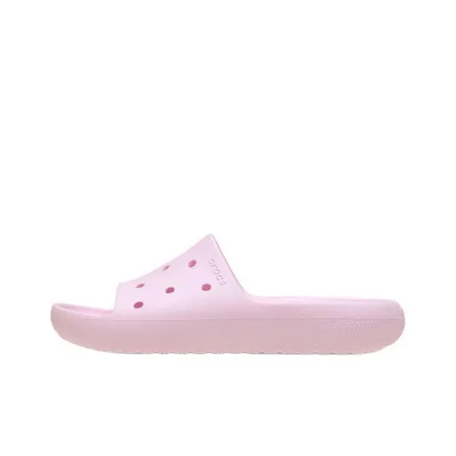 Crocs Cut Out Abrasion Resistant Slide Slippers Women's Pink