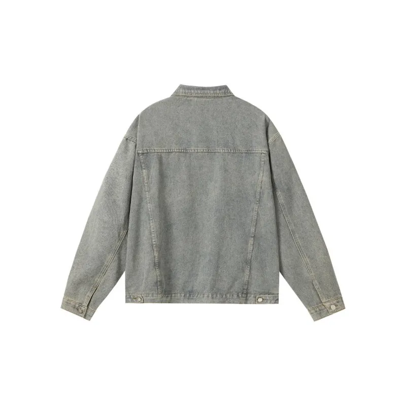 KVIV Denim Jacket Men's Yellow Mud-1