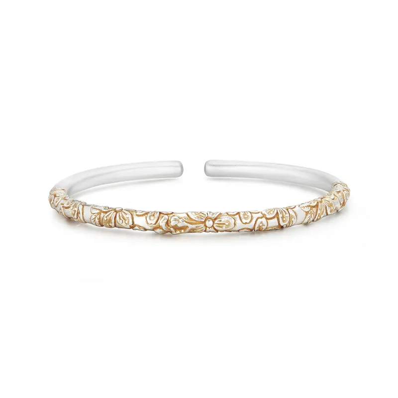 Tanizuku S999 Fine Silver Sterling Silver Bracelets Unisex-1