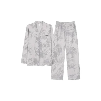 XIAFENYAN Pajama Set Men's Gray
