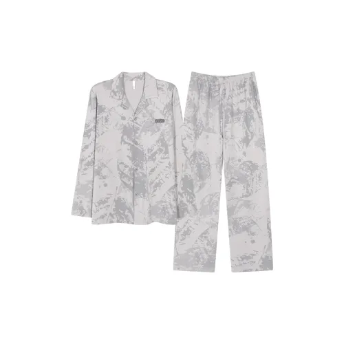 XIAFENYAN Pajama Set Men's Gray