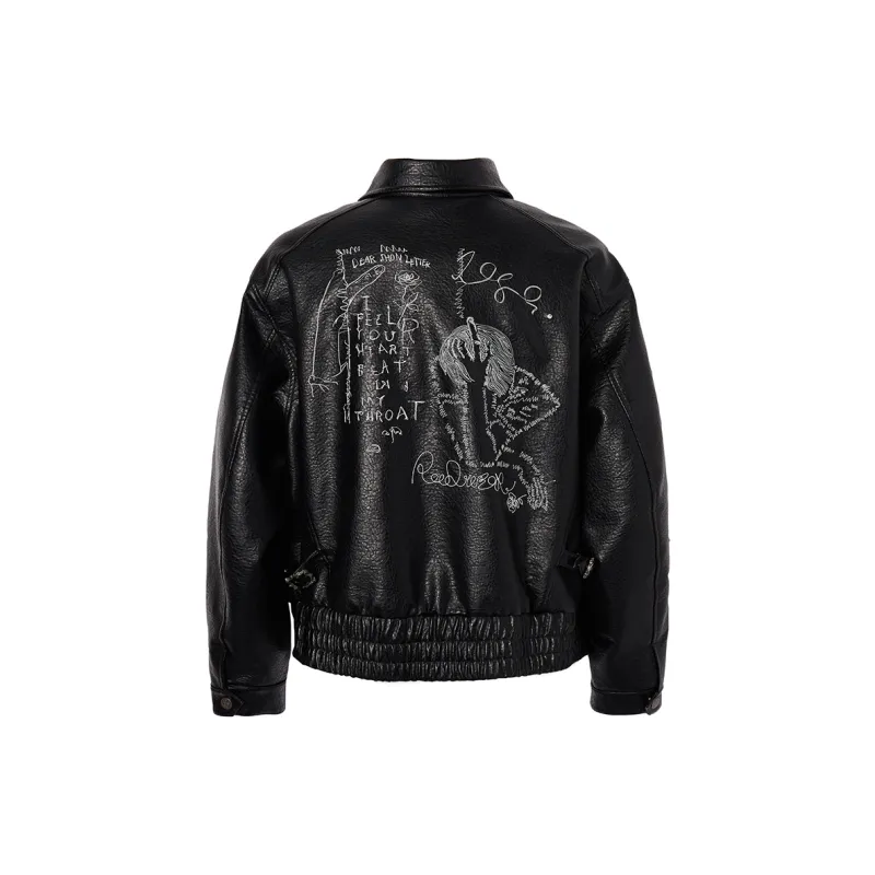 ROCAWEAR SS25 Leather Jacket Unisex-4