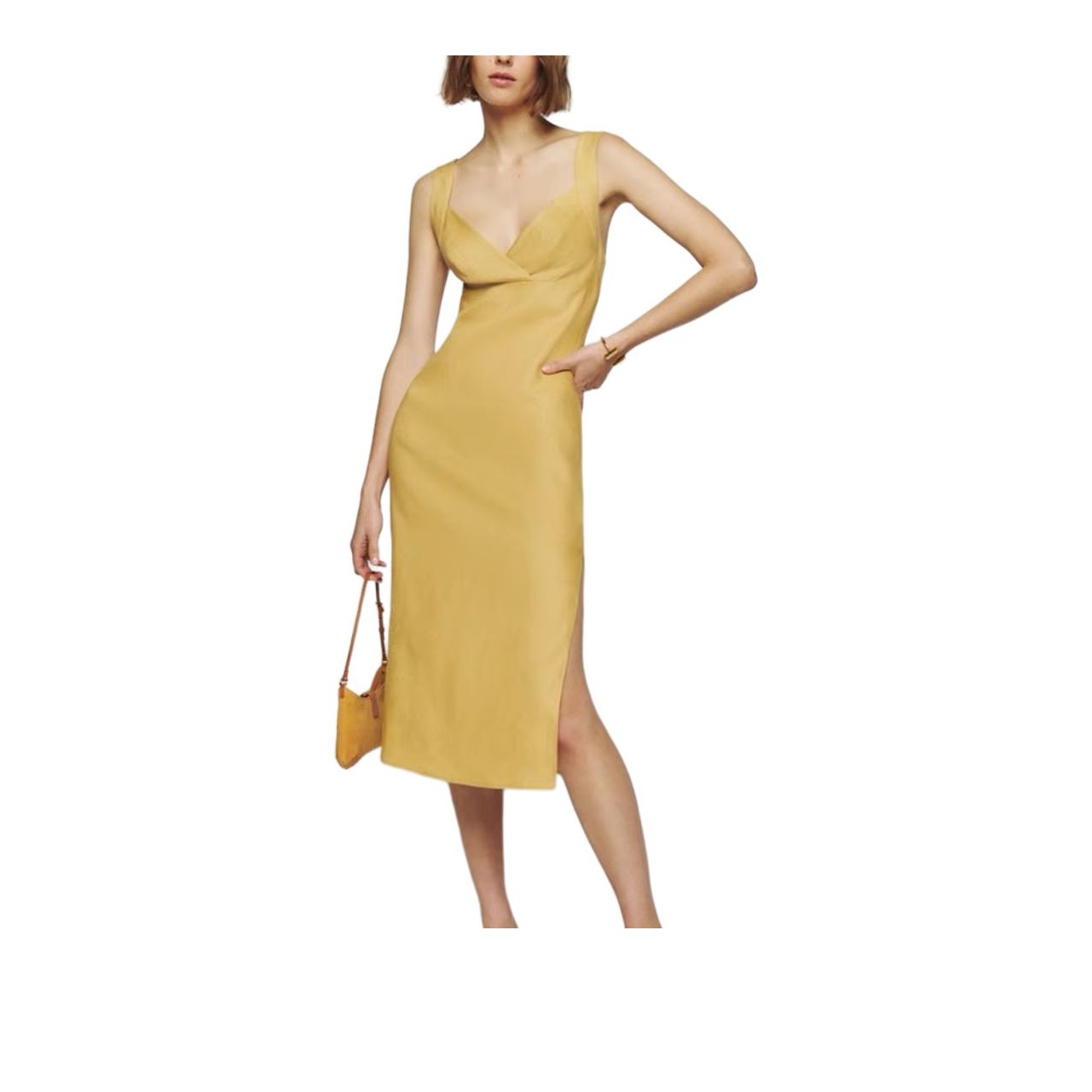 Reformation Monica Mini Wrap Dress Short Sleeve Snake Print