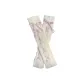 White Pink Lace-Up Socks